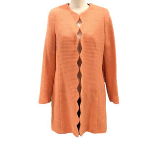 Nwt Anthropologie Helene Berman Coral Tweed Jacket